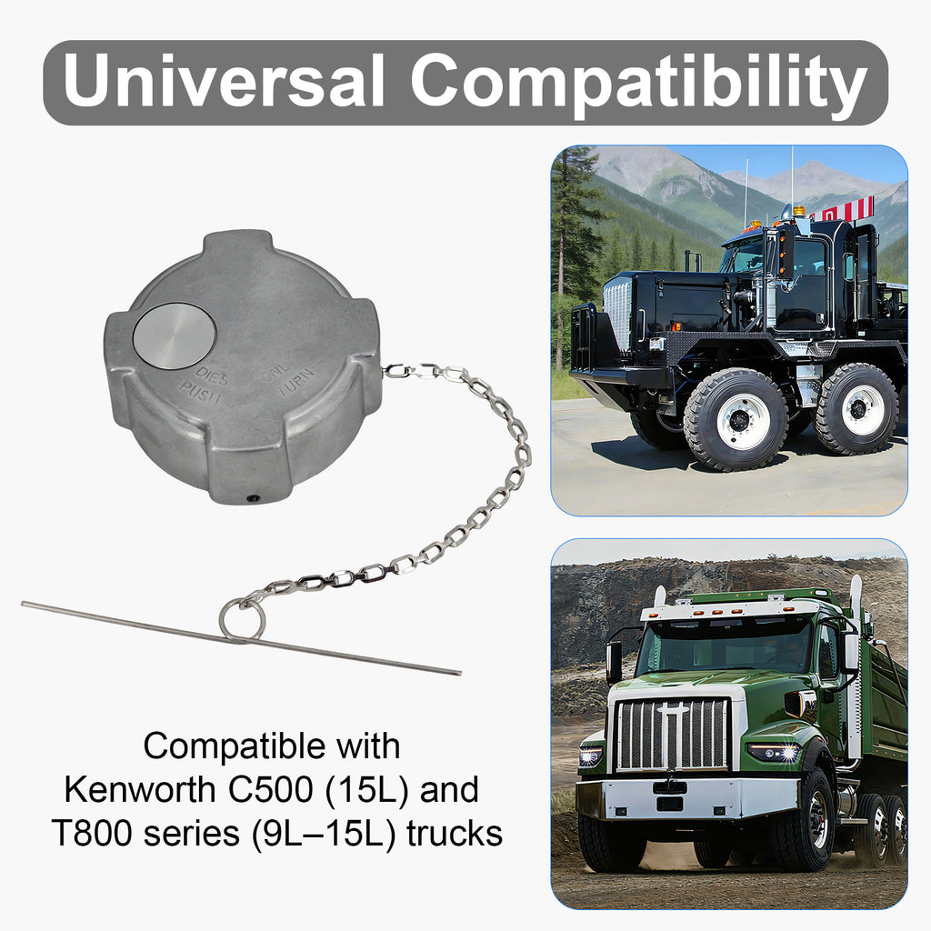 Fuel Tank Cap — Chrome Bolted-Center Design (PL-L2A)