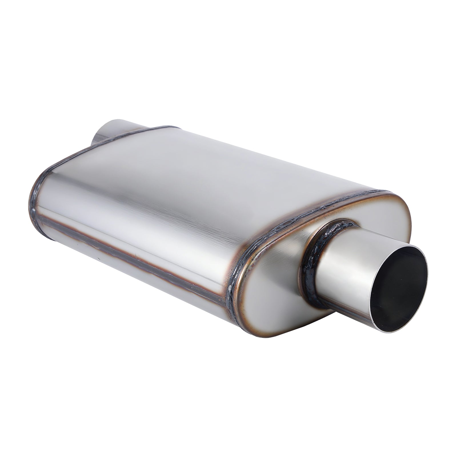 Chambered Performance Muffler – Offset-In / Offset-Out (Same Side) – 2", 2.25", 2.5", 3" (C Series)
