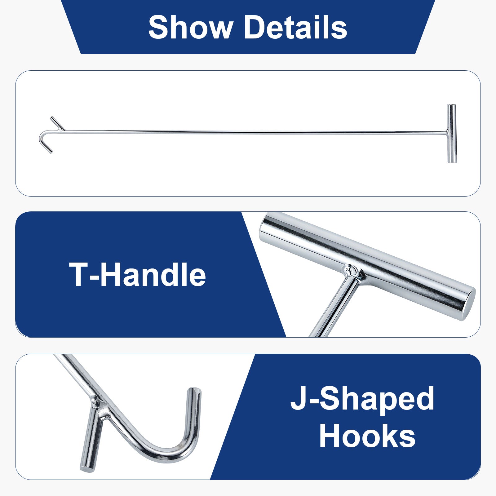 5th Wheel King Pin Puller — T-Handle Chrome (PL-PP136)