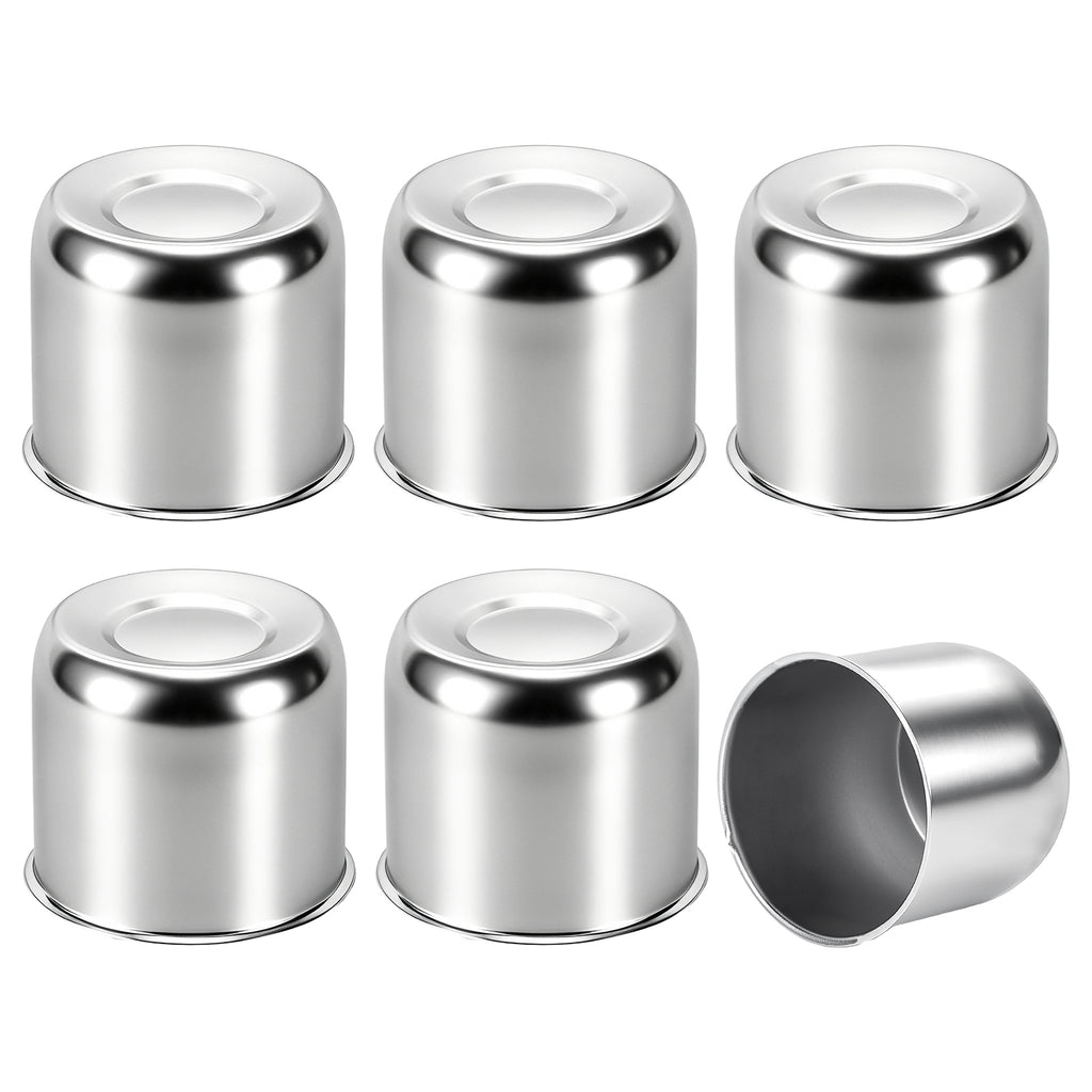 Push-On Axle Nut Cover – Dome Cylinder – 3.66" × 4.25" – Stainless or Black (LT4)