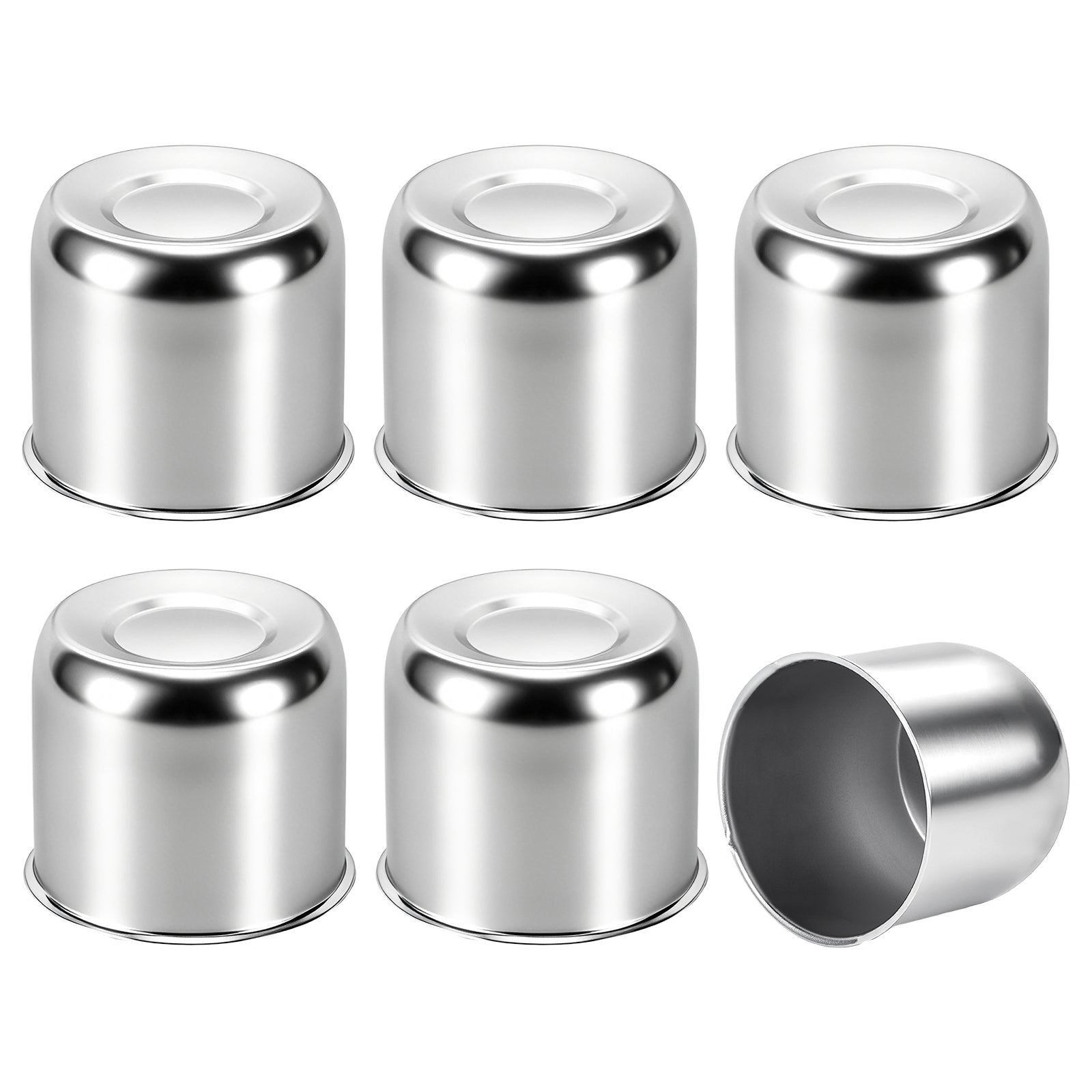Push-On Axle Nut Cover – Dome Cylinder – 3.66" × 4.25" – Stainless or Black (LT4)