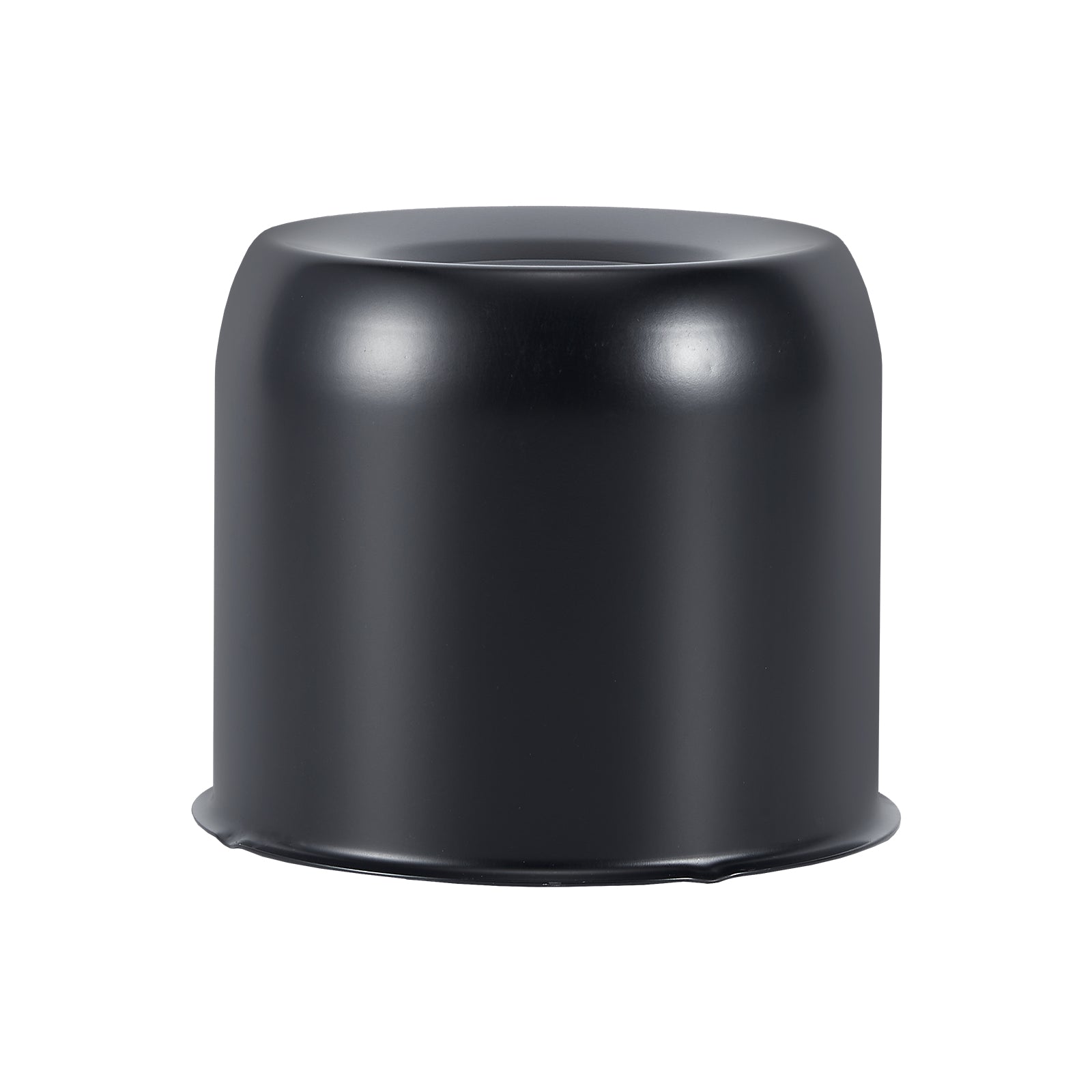 Push-On Axle Nut Cover – Dome Cylinder – 3.66" × 4.25" – Stainless or Black (LT4)