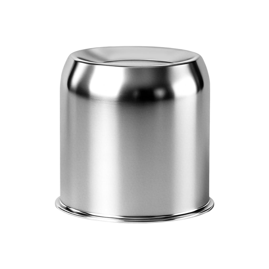Chrome Push-On Axle Nut Cover – Cylindrical Dome – 4.33" × 4.25" (LT10)