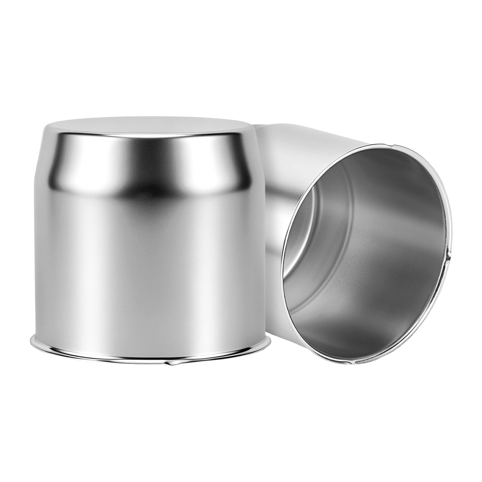 Chrome Push-On Axle Nut Cover – Large Dome Cylinder – 5" × 5.15" (LT6)