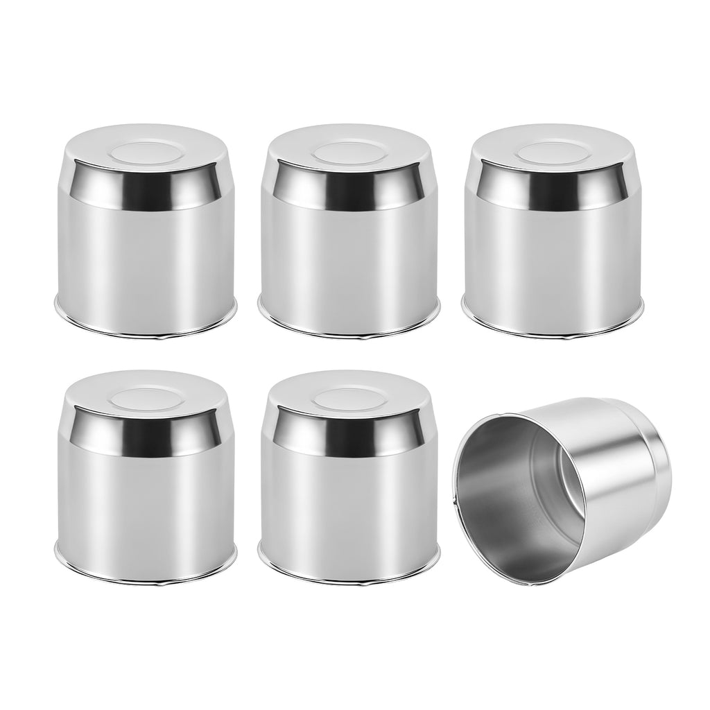 Chrome Push-On Axle Nut Cover – Large Dome Cylinder – 5" × 5.15" (LT6)