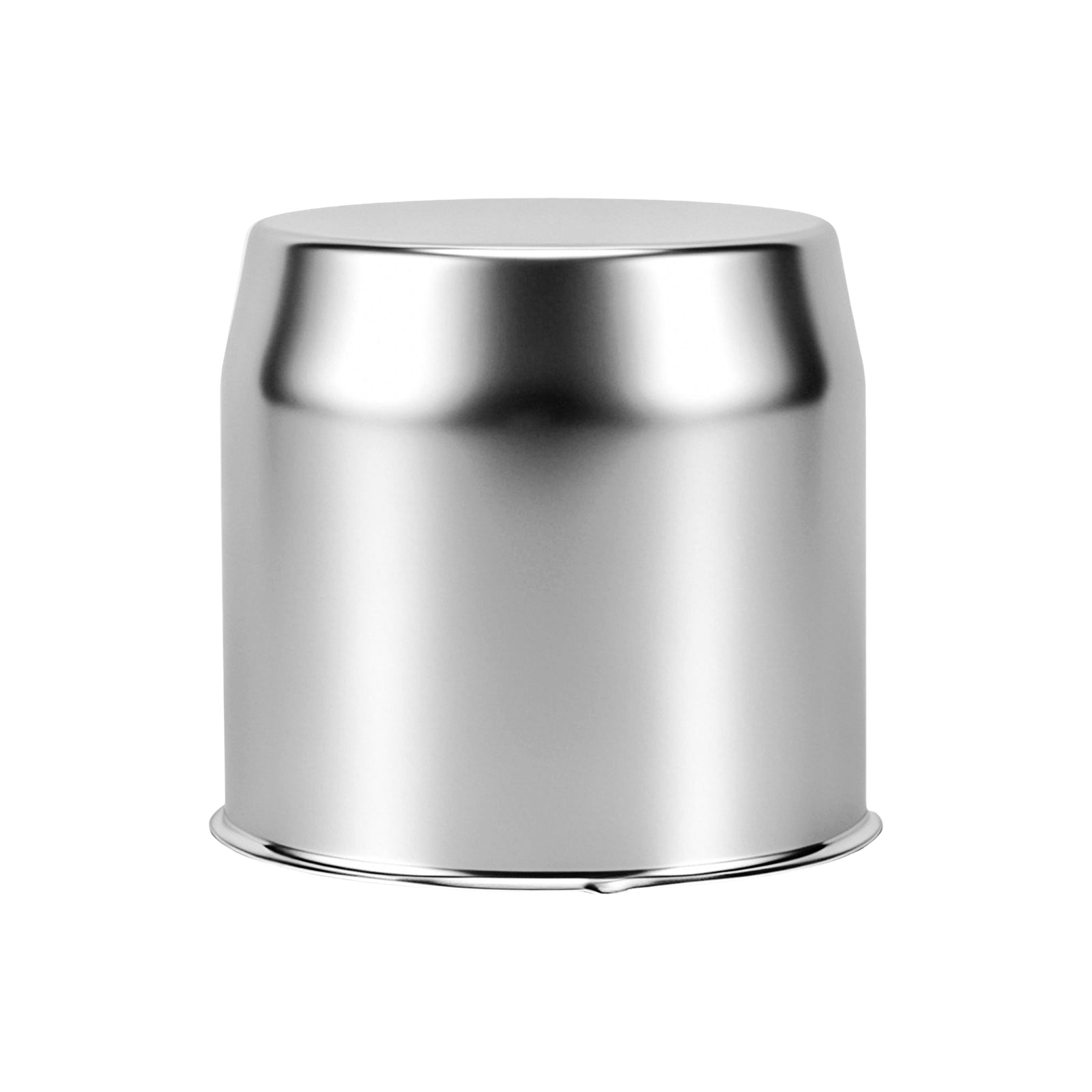 Chrome Push-On Axle Nut Cover – Large Dome Cylinder – 5" × 5.15" (LT6)