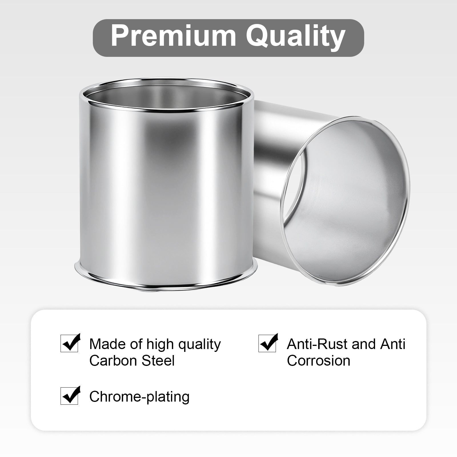 Chrome Push-On Axle Nut Cover – Rounded-Top Cylinder – 4.33" × 4.25" (LT2)