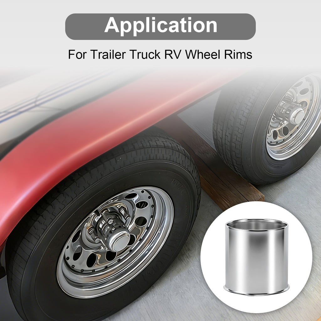 Chrome Push-On Axle Nut Cover – Rounded-Top Cylinder – 4.33" × 4.25" (LT2)