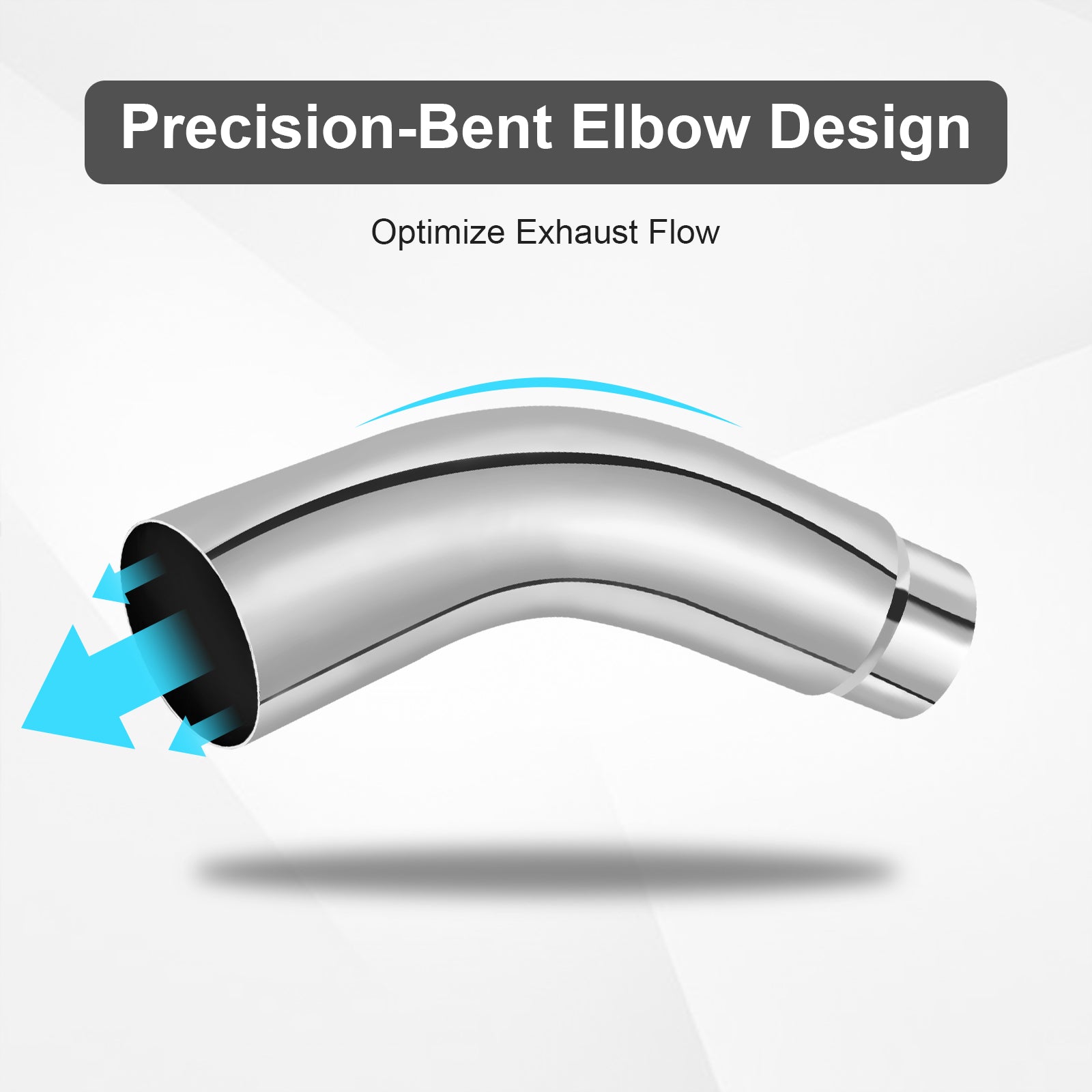 Chrome Bent Exhaust Adapter Tip – 4" Inlet – 5", 6", 7" Outlet