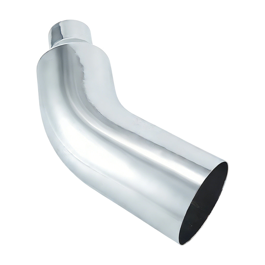 Chrome Bent Exhaust Adapter Tip – 4" Inlet – 5", 6", 7" Outlet