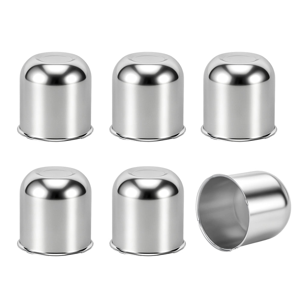 Chrome Push-On Axle Nut Cover – Small Tapered Dome – 3.03" × 3.31" (LT1)