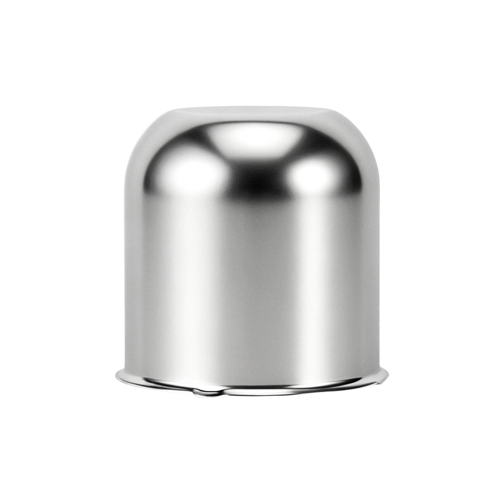 Chrome Push-On Axle Nut Cover – Small Tapered Dome – 3.03" × 3.31" (LT1)