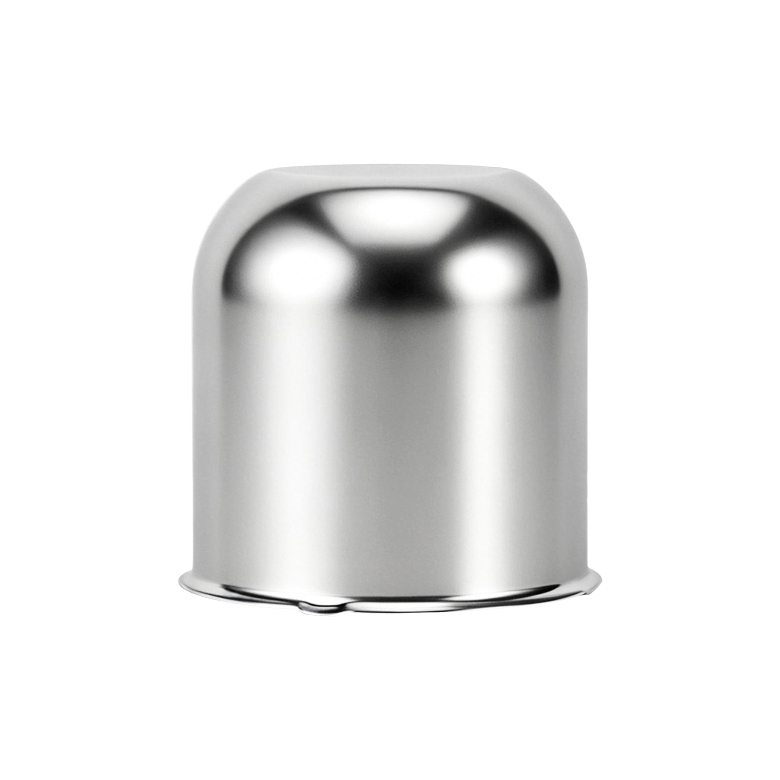 Chrome Push-On Axle Nut Cover – Small Tapered Dome – 3.03" × 3.31" (LT1)