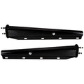 Black Truck Mud Flap Hanger – 30" Straight Tapered, MF10 Rev – Dual Bolt Pitch – Pair (646BK)