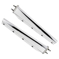 Polished Stainless Truck Mud Flap Hanger – 30" Straight Tapered, MF06 Rev – Pair