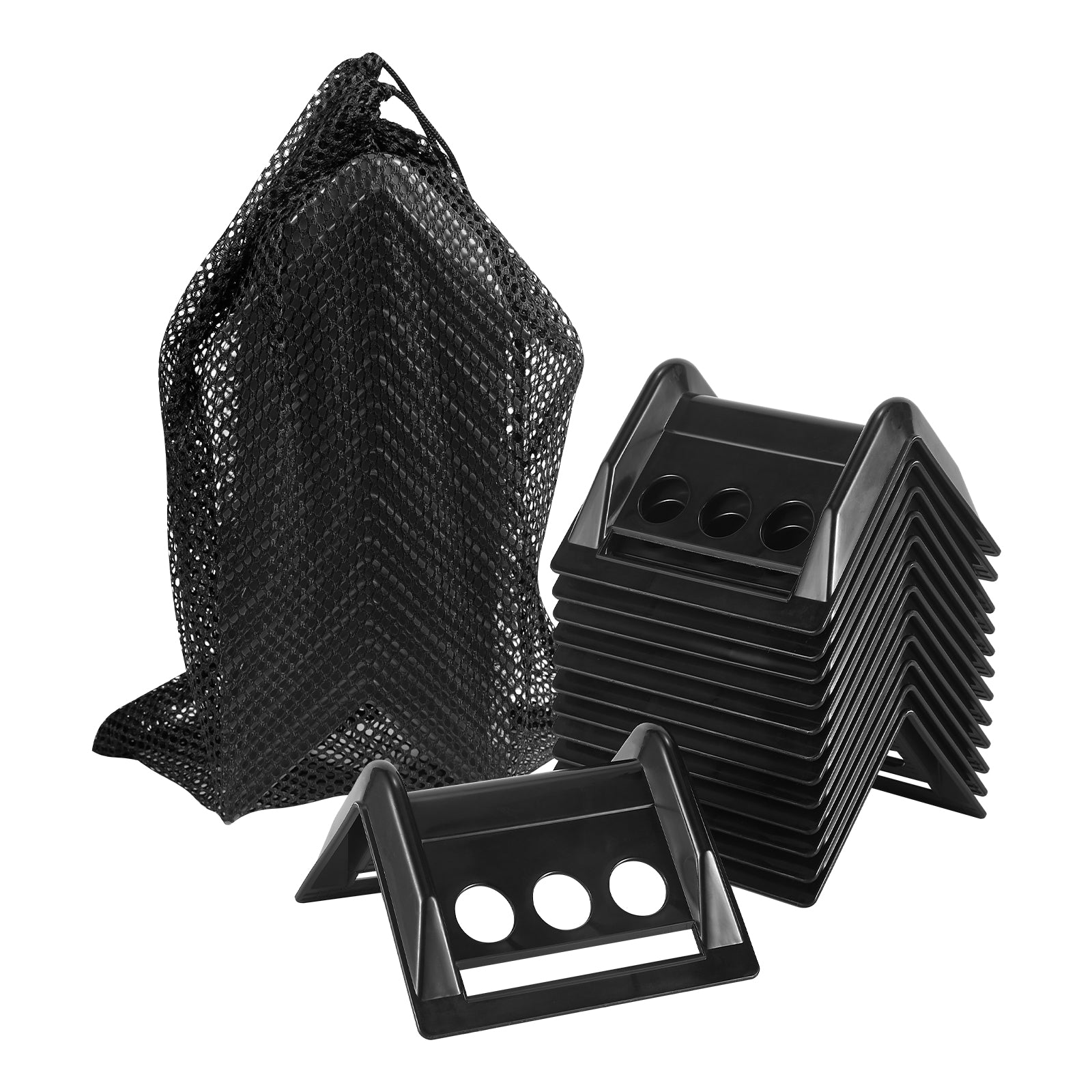 Soft Plastic Corner Protector — 15-Piece Set with Mesh Bag — Yellow / Blue / Black / Orange / Red (SL-CA446)