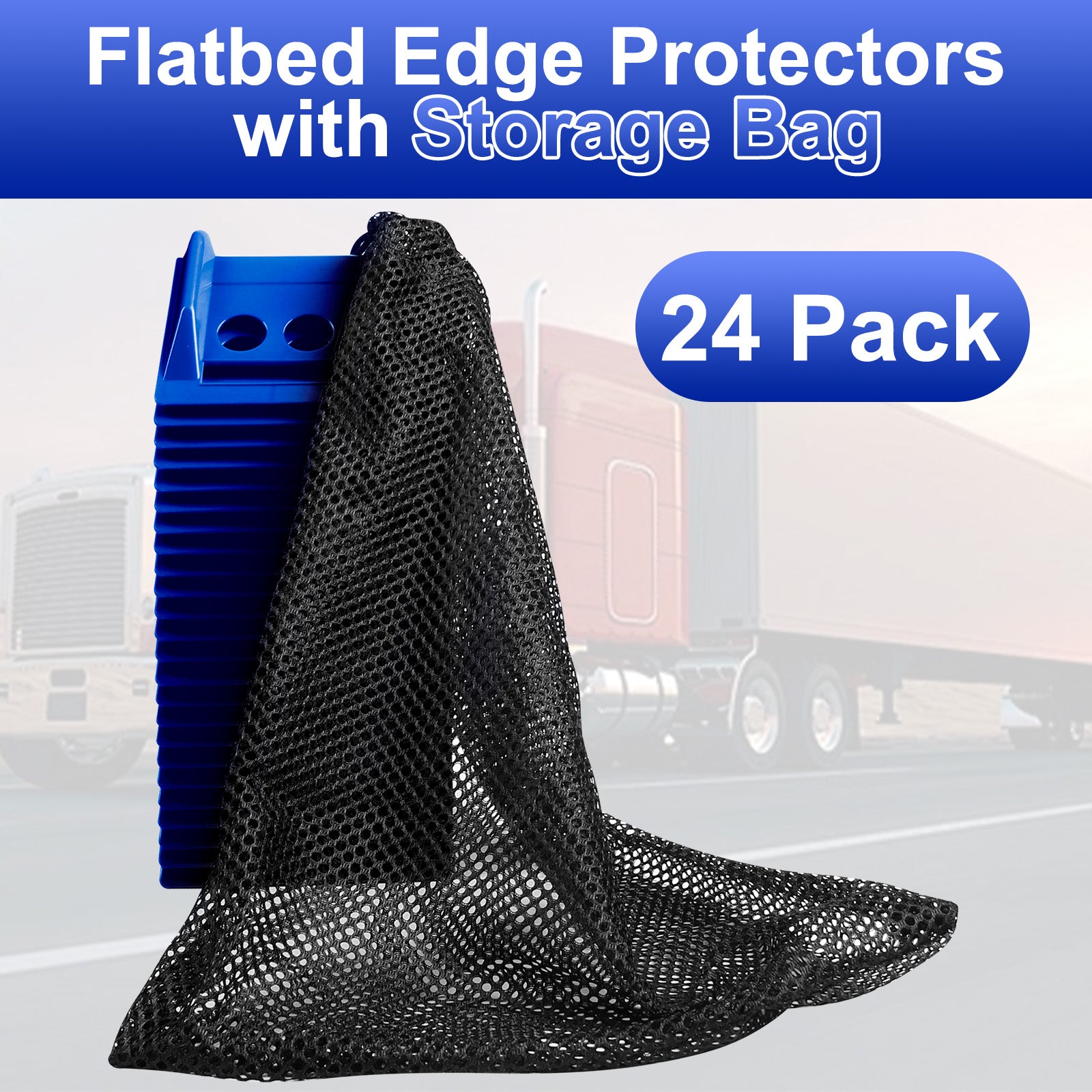 Soft Plastic Corner Protector — 15-Piece Set with Mesh Bag — Yellow / Blue / Black / Orange / Red (SL-CA446)