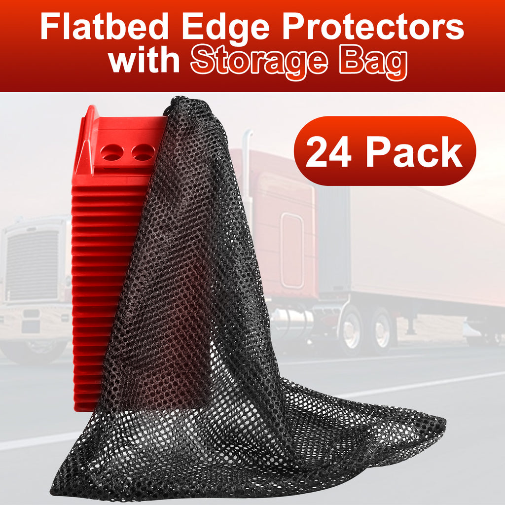 Soft Plastic Corner Protector — 15-Piece Set with Mesh Bag — Yellow / Blue / Black / Orange / Red (SL-CA446)