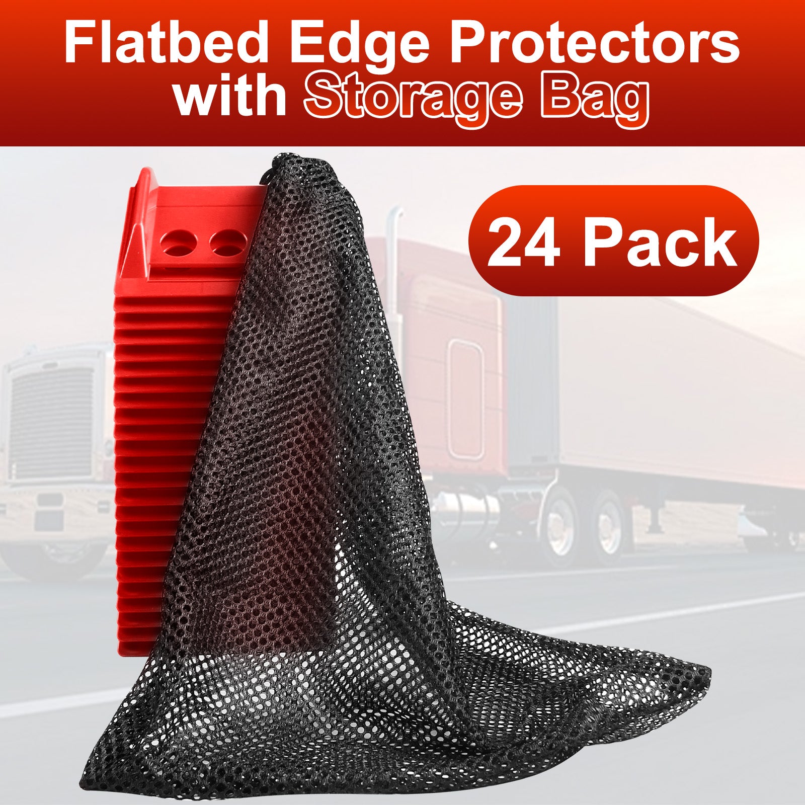 Soft Plastic Corner Protector — 15-Piece Set with Mesh Bag — Yellow / Blue / Black / Orange / Red (SL-CA446)