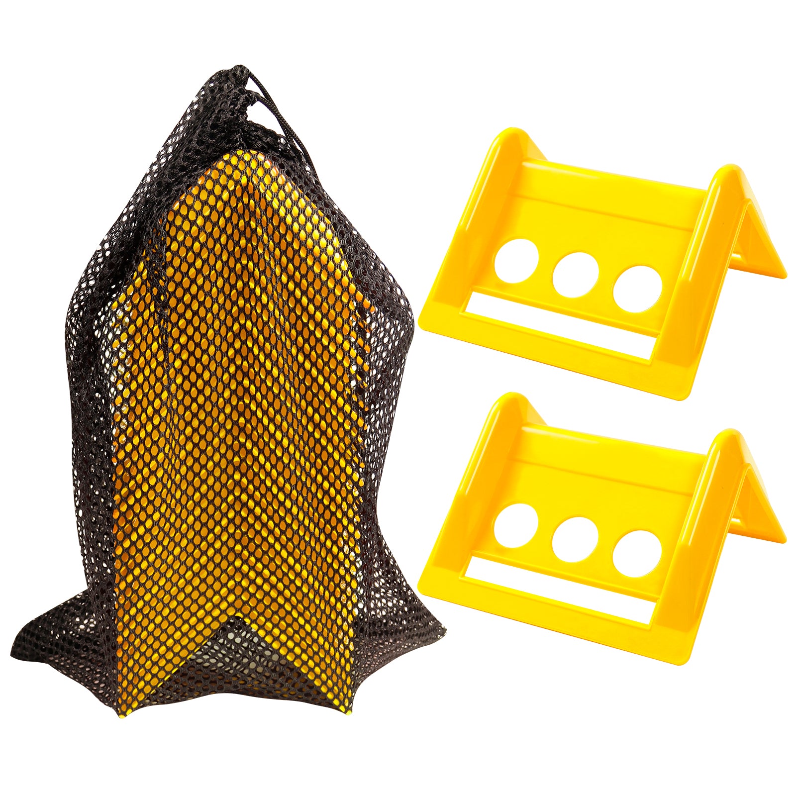 Soft Plastic Corner Protector — 15-Piece Set with Mesh Bag — Yellow / Blue / Black / Orange / Red (SL-CA446)