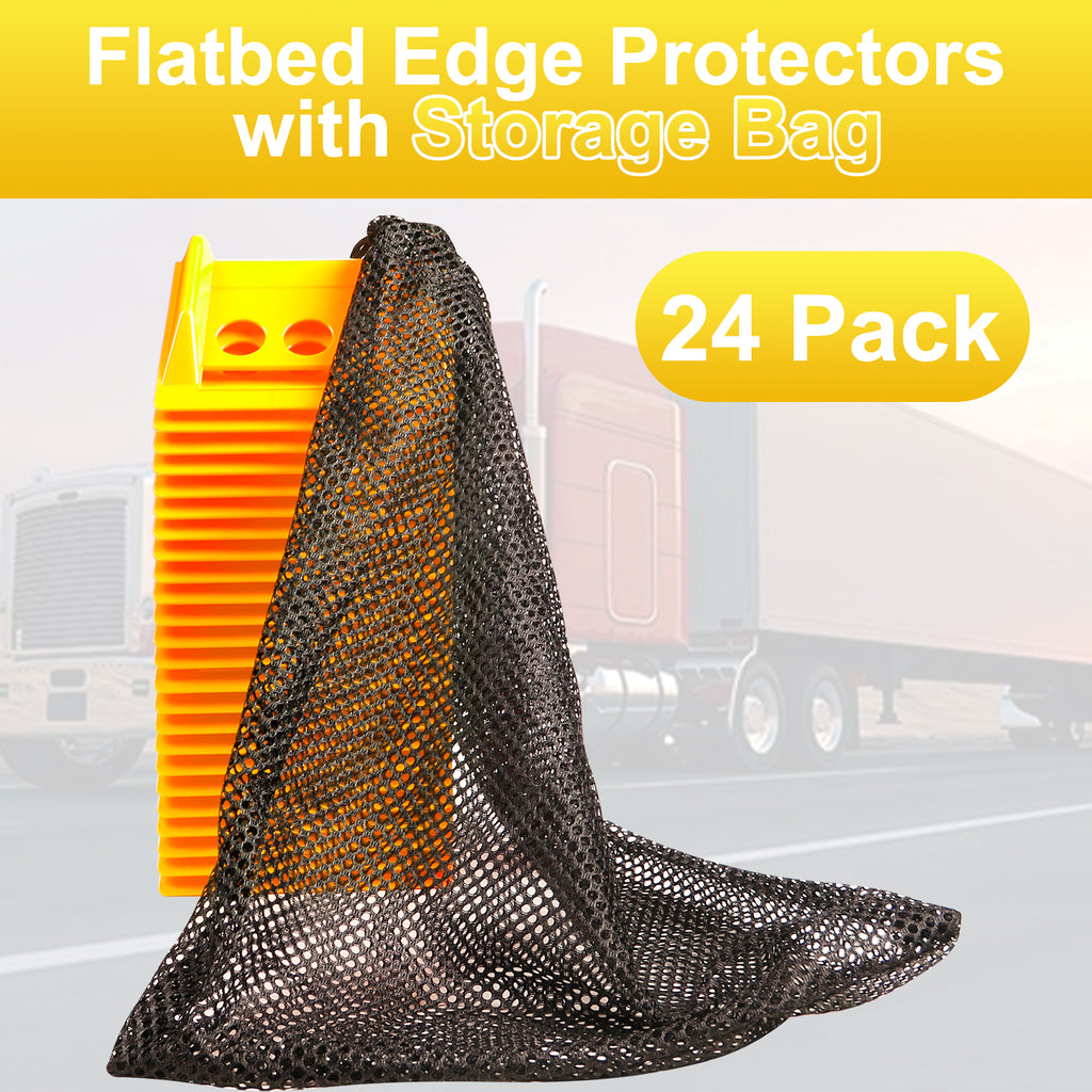 Soft Plastic Corner Protector — 15-Piece Set with Mesh Bag — Yellow / Blue / Black / Orange / Red (SL-CA446)