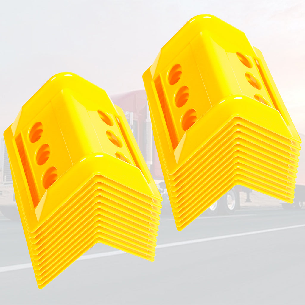 Soft Plastic Corner Protector — 15-Piece Set with Mesh Bag — Yellow / Blue / Black / Orange / Red (SL-CA446)