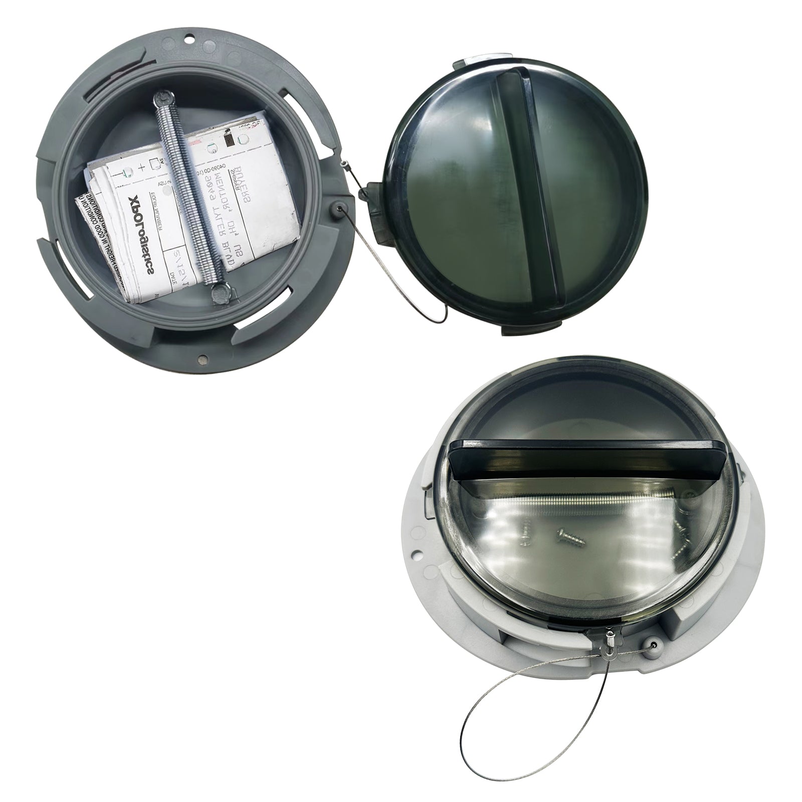 Cab Document Box — Plastic with Lid — 2 / 4 / 8 Pack (SL-TDH1)